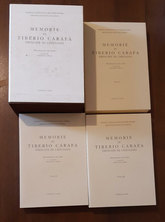 Memorie di Tiberio Carafa principe di Chiusano - copertina