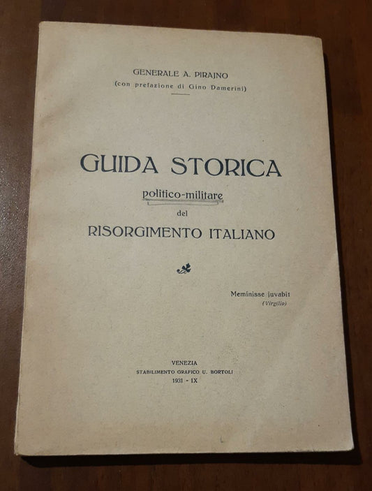 Guida storica politica-militare del Risorgimento Italiano - copertina