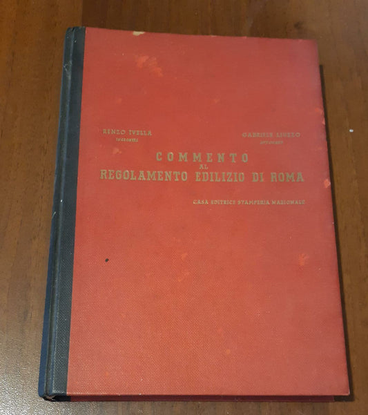 Commento al regolamento edilizio di roma - copertina