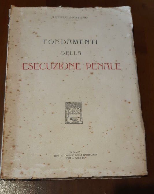 Fondamenti della esecuzione penale - copertina