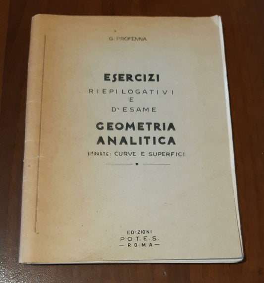 Esercizi riepilogativi e d'esame geometria analitica- seconda parte - copertina