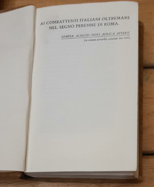 i Combattenti Italiani Oltremare Nel Segno Perenne Di Roma - Semper Aliquid Novi Africa Affert - copertina