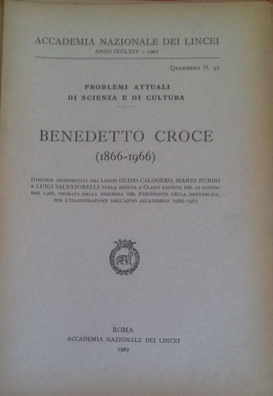 Benedetto Croce (1866-1966) - copertina