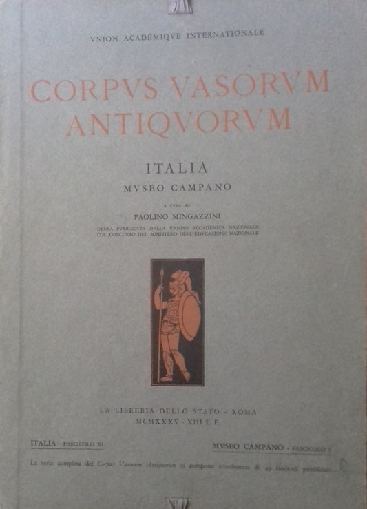 Corpus Antiquorum Vasorum. Italia, fasc. XI: Museo Campano - copertina