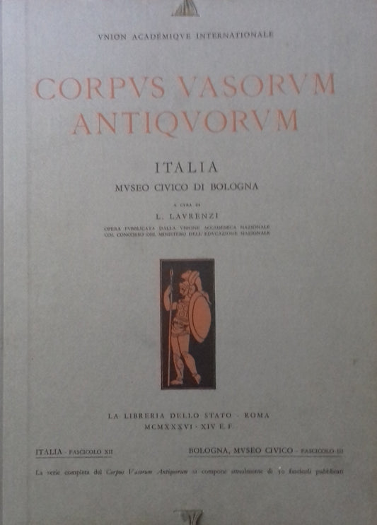 Corpus Antiquorum Vasorum. Italia, fasc. XII: Museo Civico di Bologna - copertina
