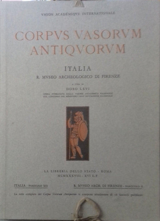 Corpus Vasorum Antiquorum. Italia, fasc. XIII: R. Museo Archeologico di Firenze - copertina