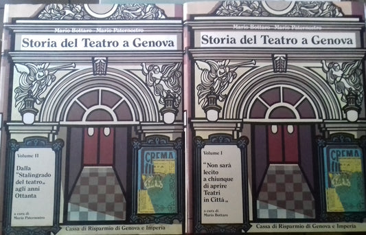 Storia del Teatro a Genova. Volumi I-II - copertina