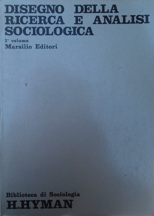 Disegno della ricerca e analisi sociologica. Volumi 1-2 - copertina