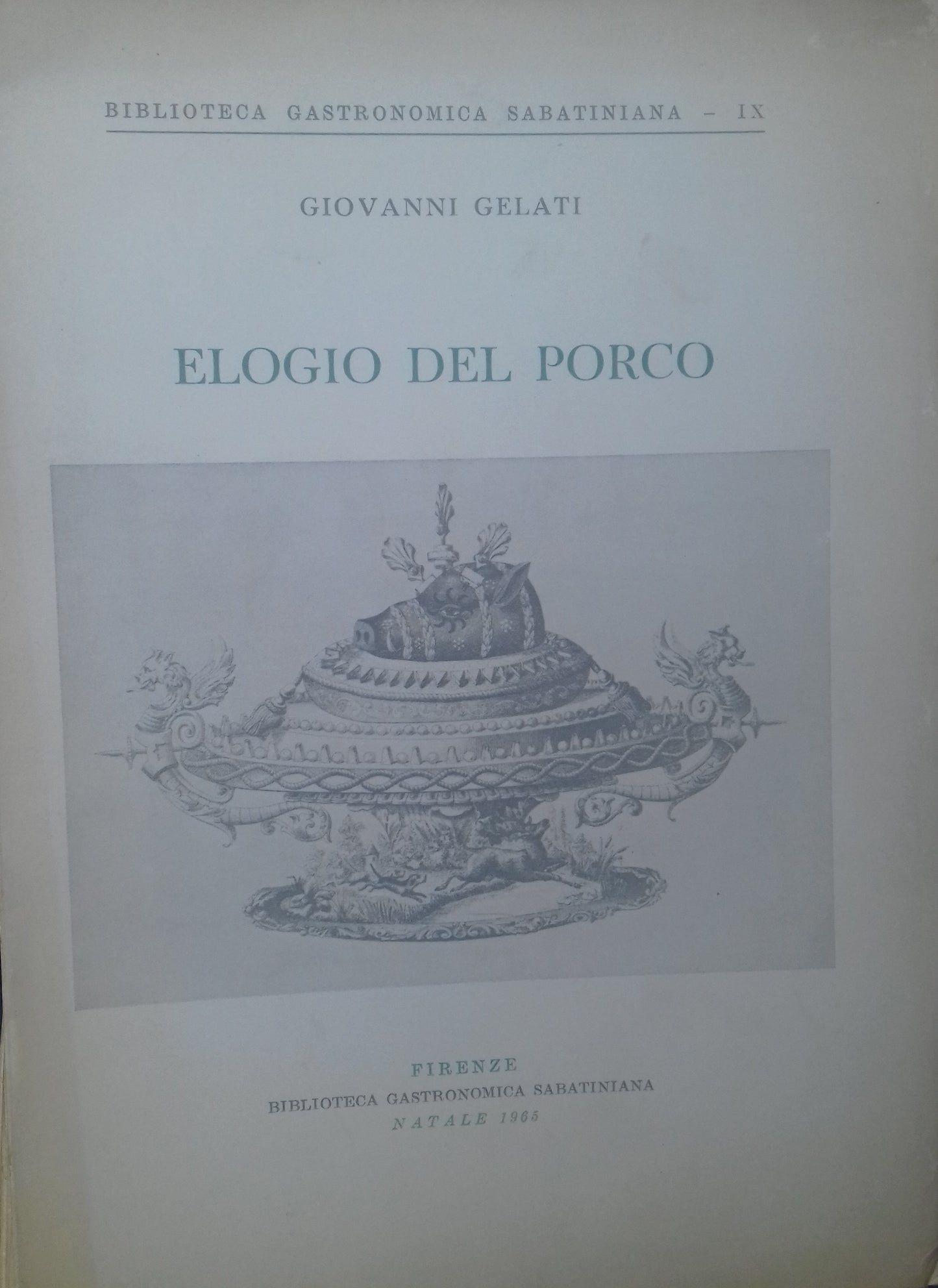 Elogio del porco - copertina