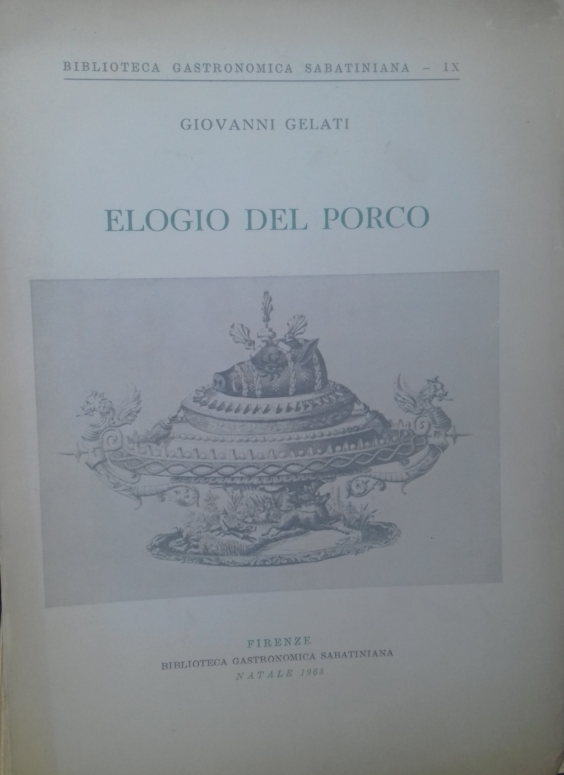 Elogio del porco - copertina