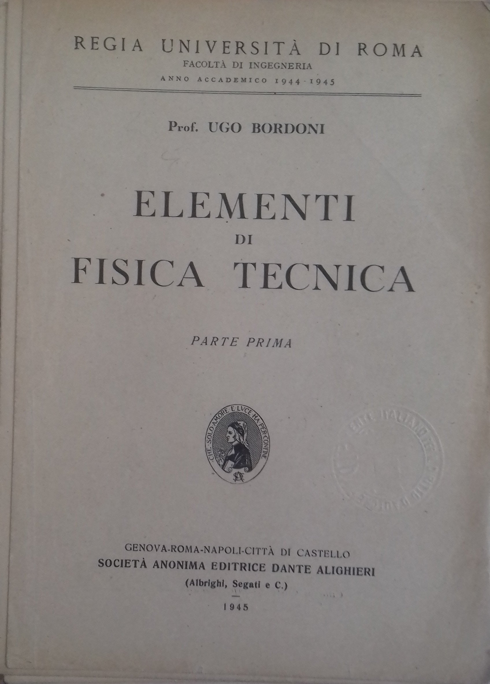 Elementi di Fisica Tecnica - copertina