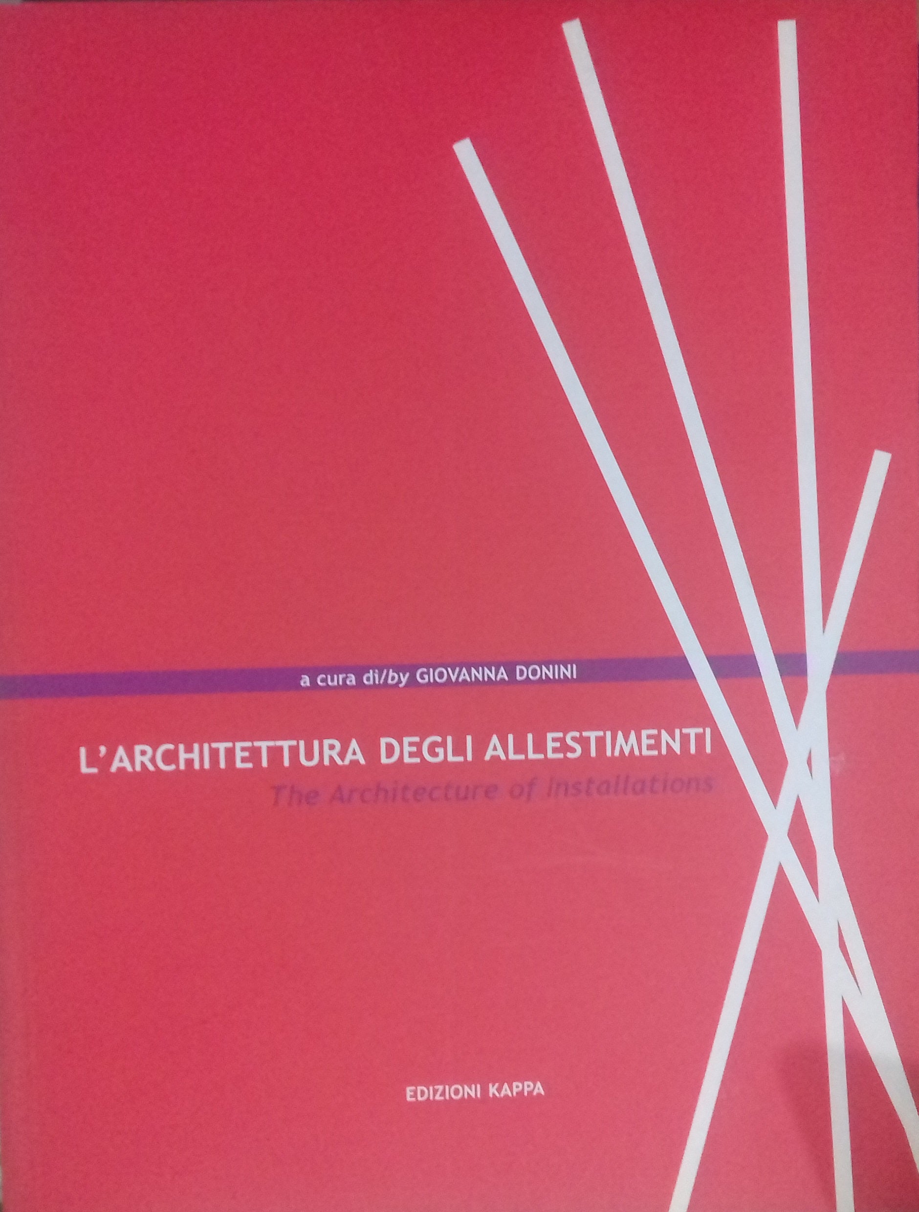 L'architettura degli allestimenti - copertina