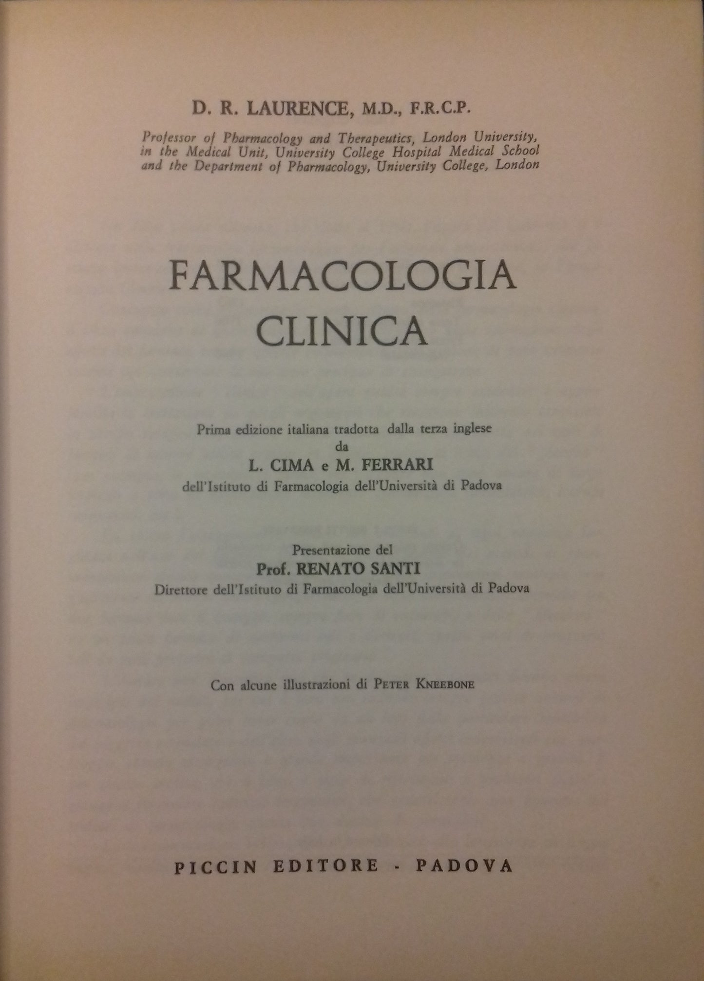 Farmacologia clinica - copertina