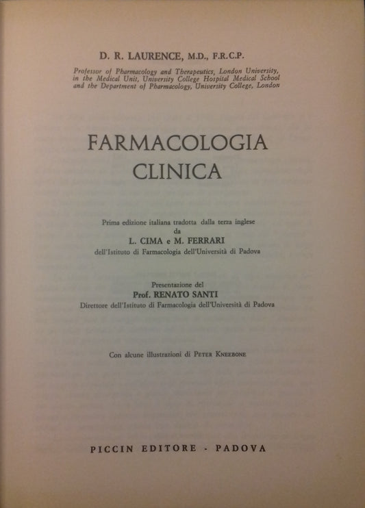 Farmacologia clinica - copertina