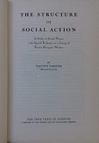 The structure of social action. A study in Social Theory with Special Reference to a Group of Recent European Writers - copertina