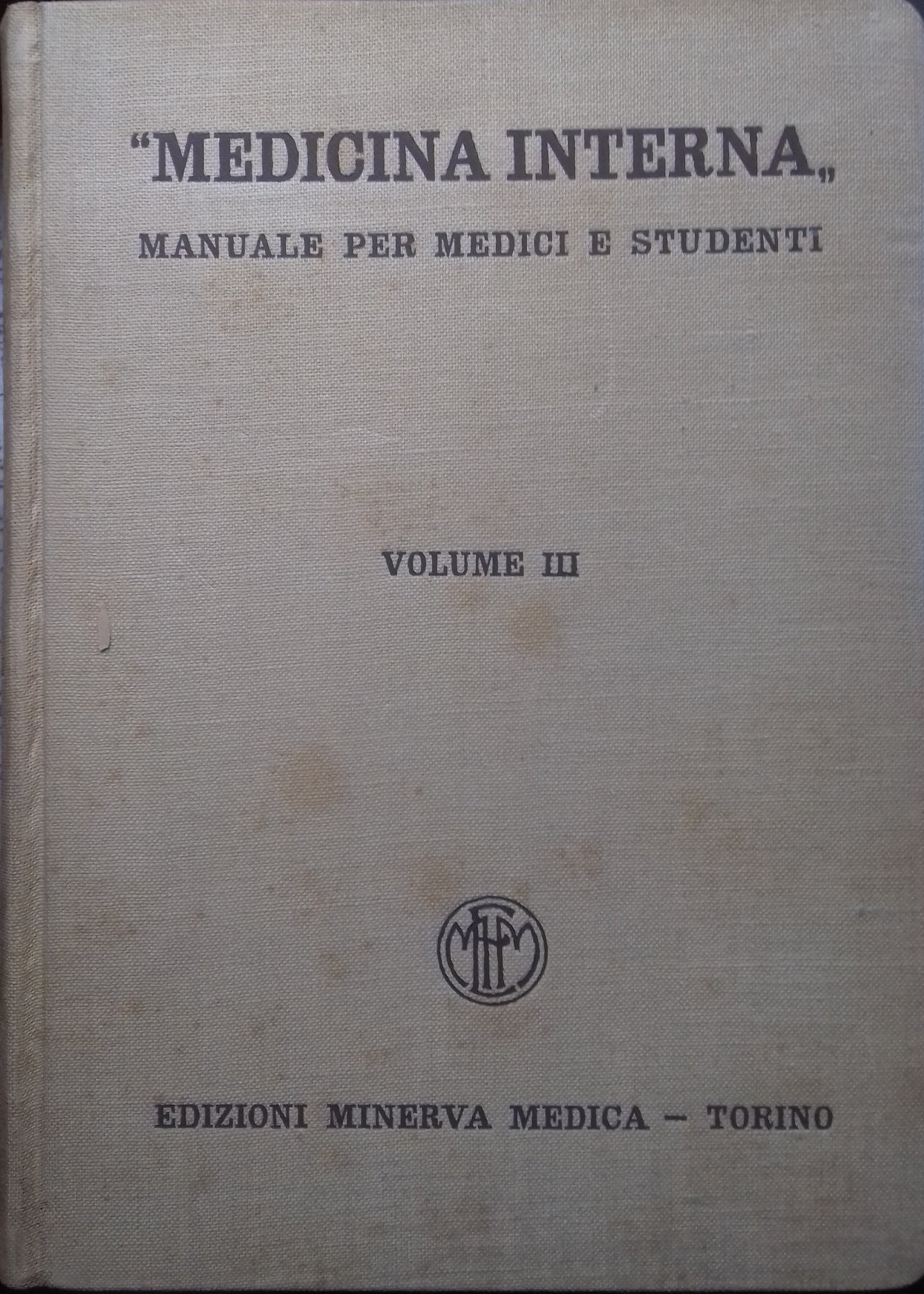 Medicina interna. Manuale per medici e studenti. Volume III - copertina