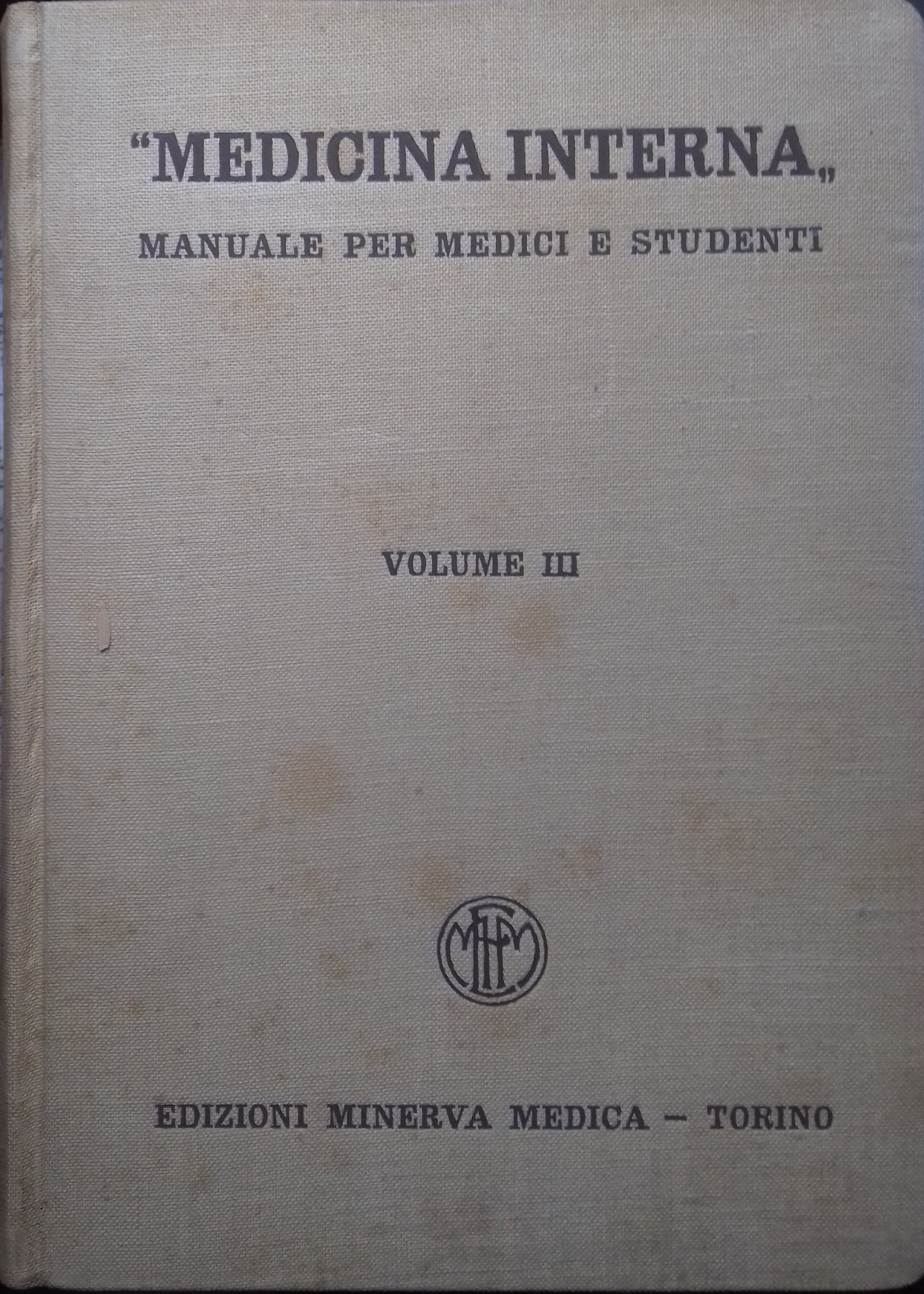 Medicina interna. Manuale per medici e studenti. Volume III - copertina