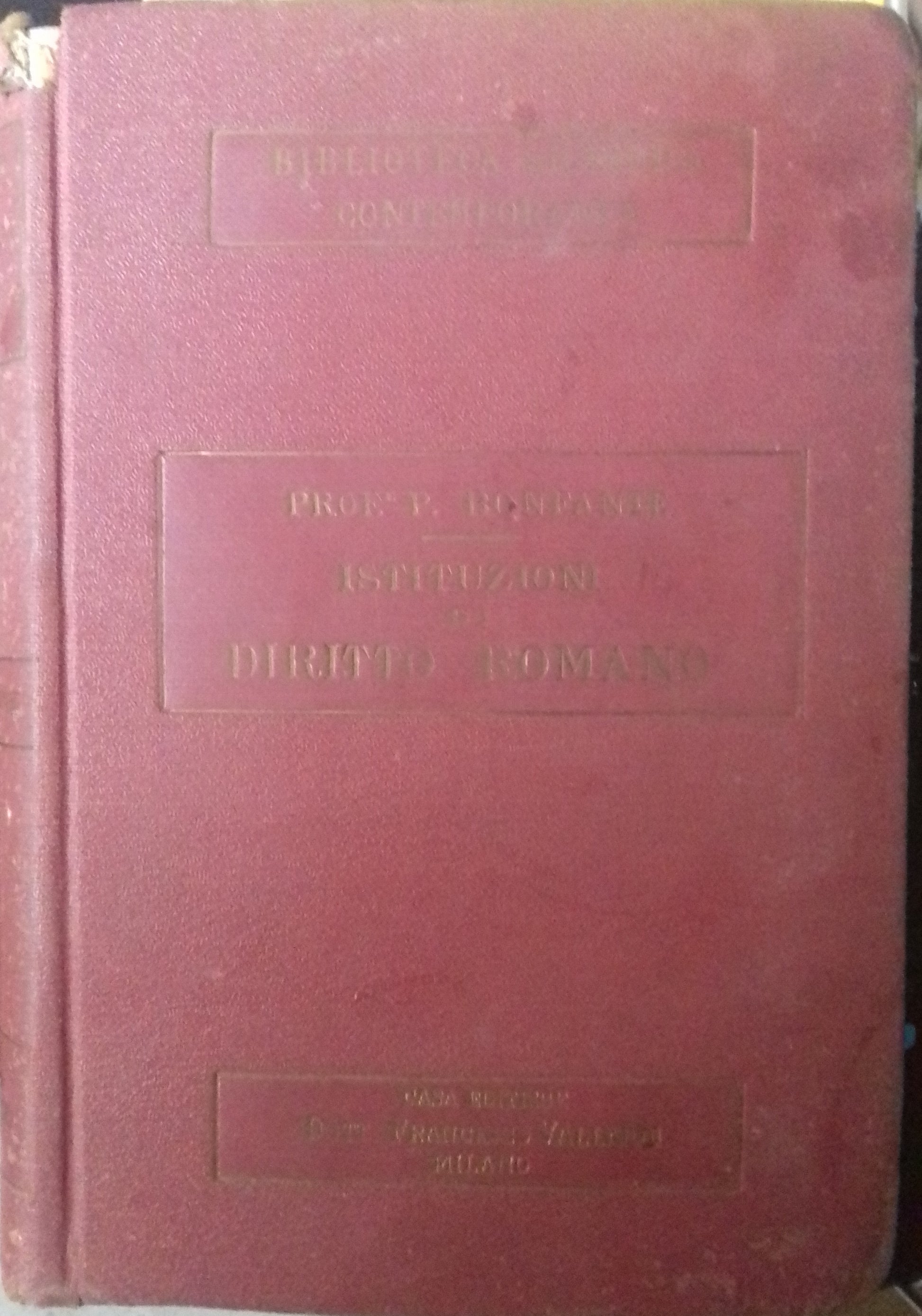 Istituzioni di Diritto Romano - copertina