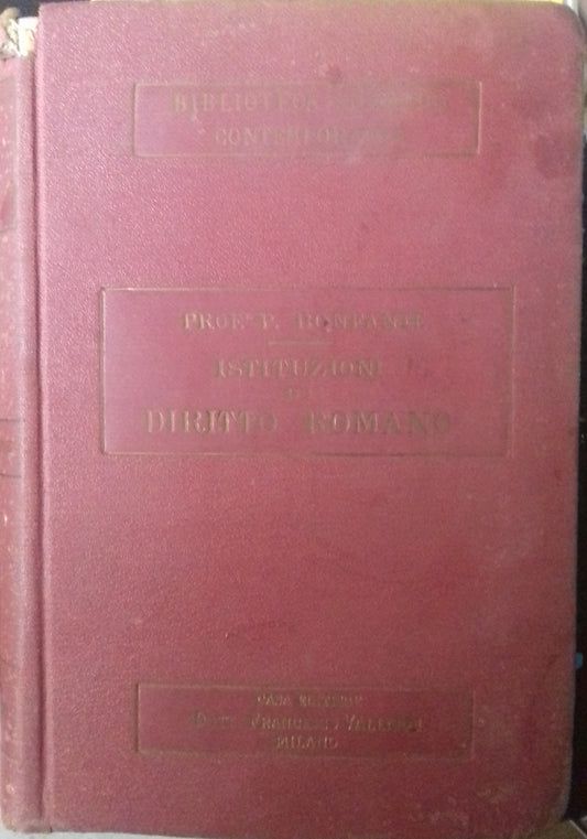 Istituzioni di Diritto Romano - copertina