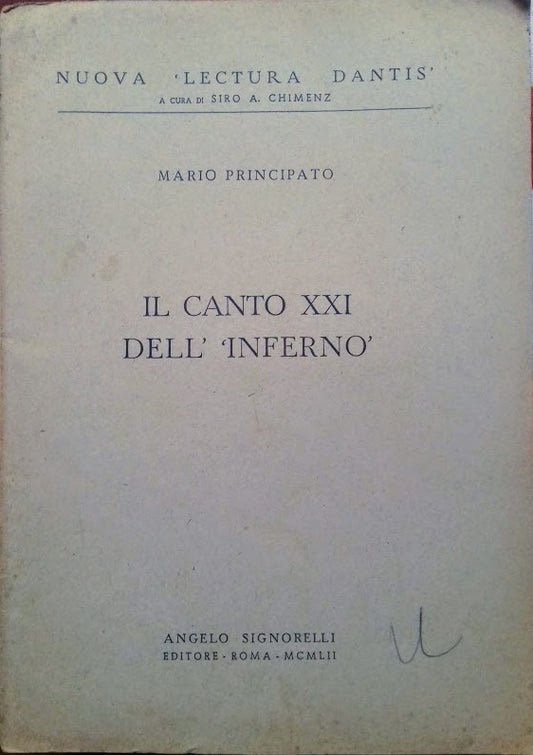 Il canto XXI dell'Inferno - copertina