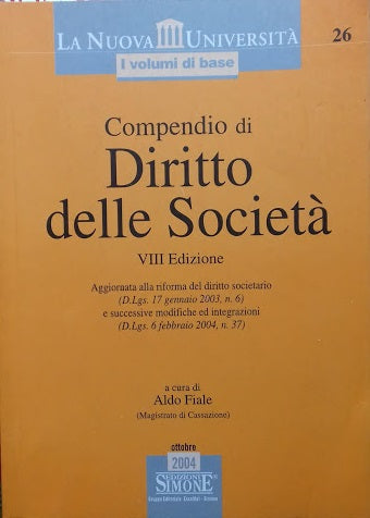 Compendio di Diritto delle Società - copertina