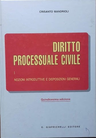 Diritto processuale civile - copertina