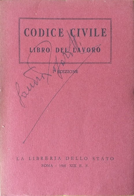 Codice Civile. Libro del Lavoro - copertina