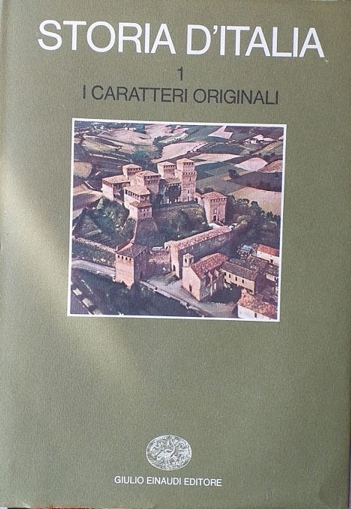 Storia d'Italia, I: i caratteri originali - copertina
