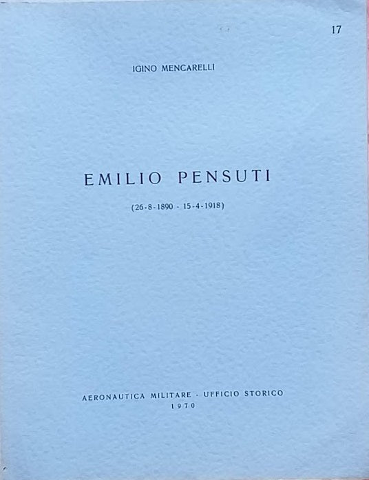 Emilio Pensuti (26/8/1890 - 15/4/18 - copertina