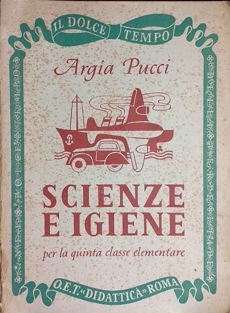 Scienze e igiene per la quinta classe elementare - copertina