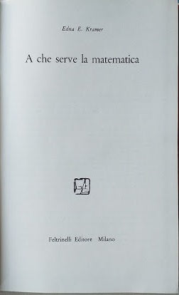 A che serve la matematica - copertina
