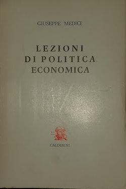 Lezioni di politica economica - copertina