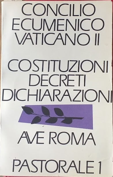 Concilio Ecumenico Vaticano II. Costituzioni, Decreti, Dichiarazioni - copertina
