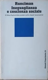 Ineguaglianza e coscienza sociale. L'idea di giustizia sociale nelle classi lavoratrici - copertina