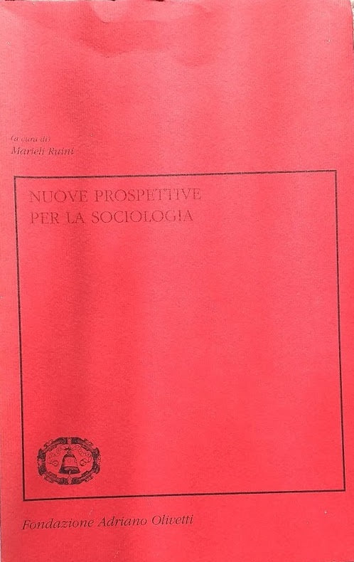 Nuove prospettive per la sociologia - copertina