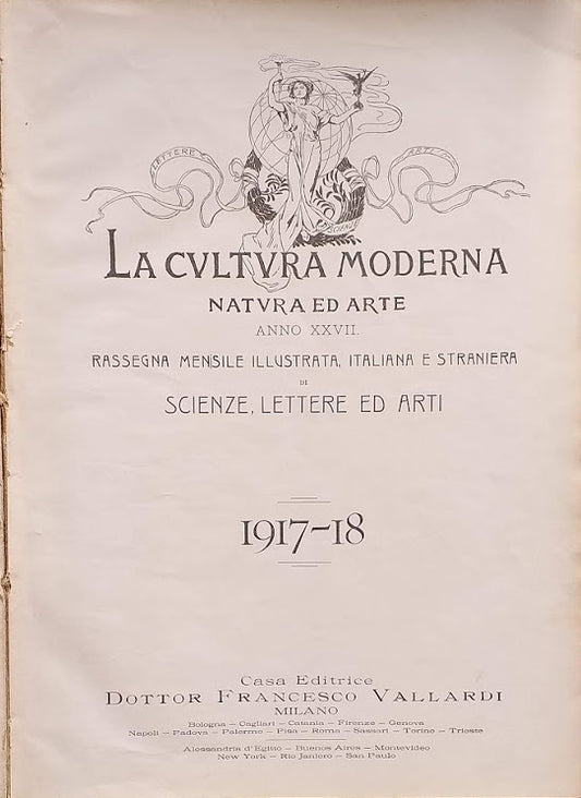 La cultura moderna. Natura e Arte, anno XXVII. - copertina