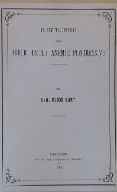 Contributo allo studio delle anemie progressive - copertina