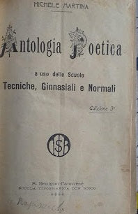 Antologia Poetica a uso delle scuole tecniche,, ginnasiali e normali - copertina