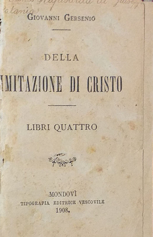 Della Imitazione di Cristo - copertina