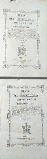 Elementi di chimica filosofico-sperimentale - copertina