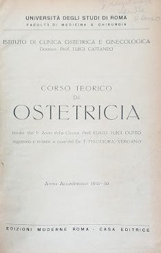 Corso teorico di Ostetricia - copertina