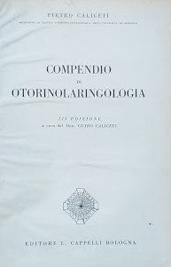 Compendio di Otorinolarinolaringoiatria - copertina