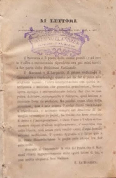 Petrarca. Memorie - copertina