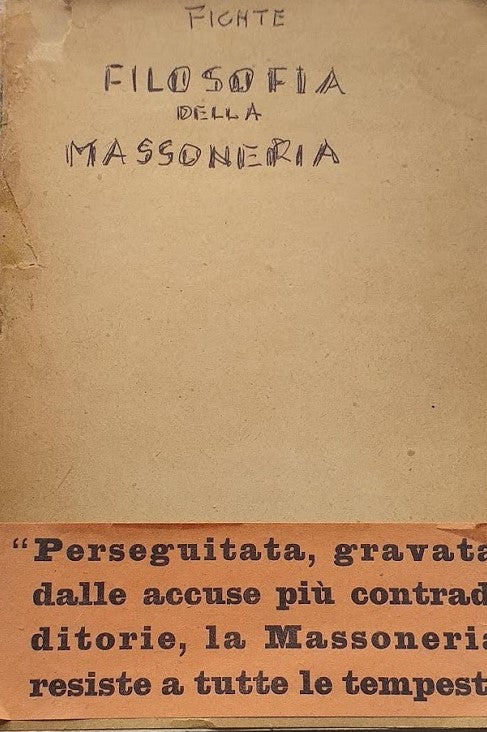 Filosofia della massoneria - copertina