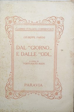 Dal "Giorno" e dalle "Odi" - copertina