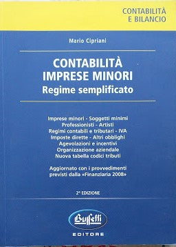 Contabilità. Imprese minori. Regime semplificato - copertina