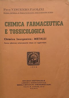 Chimica farmaceutica e tossicologica. Chimica inorganica: metalloidi - copertina