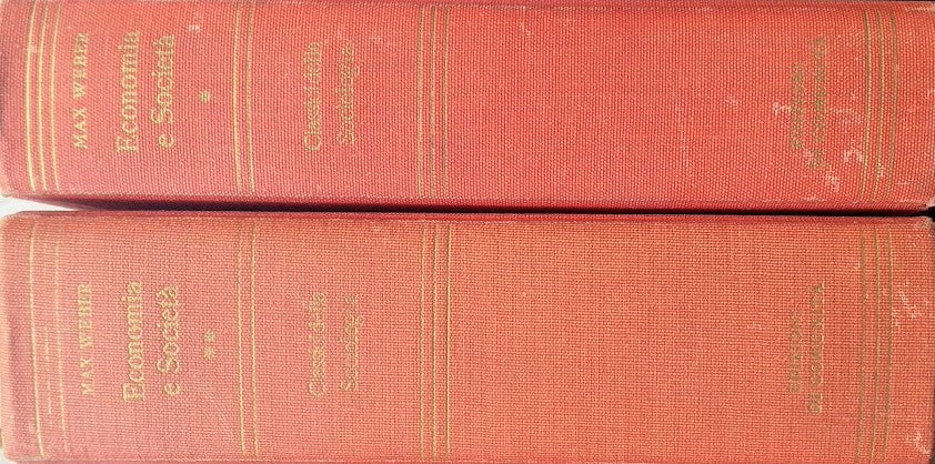 Economia e Società. Volumi I e II - copertina