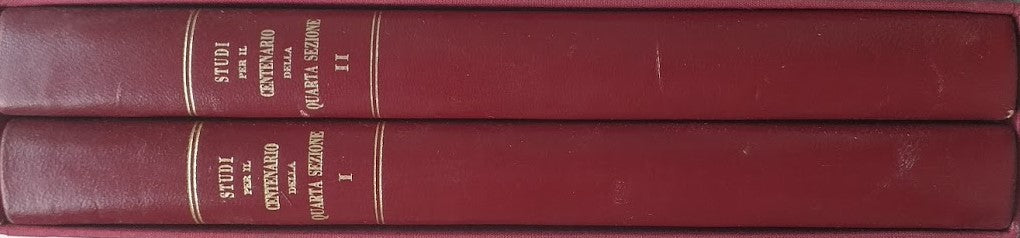 Consiglio di Stato. Studi per il centenario della quarta sezione. Volumi 1 e 2 - copertina