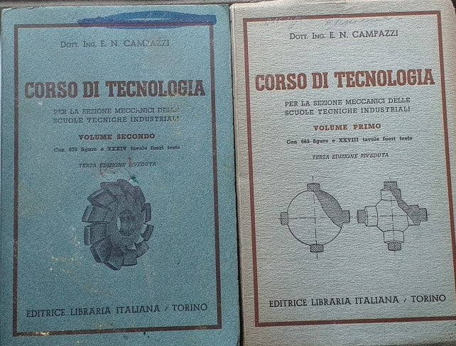 Corso di tecnologia per la sezione meccanici delle scuole tecnici industriali - copertina